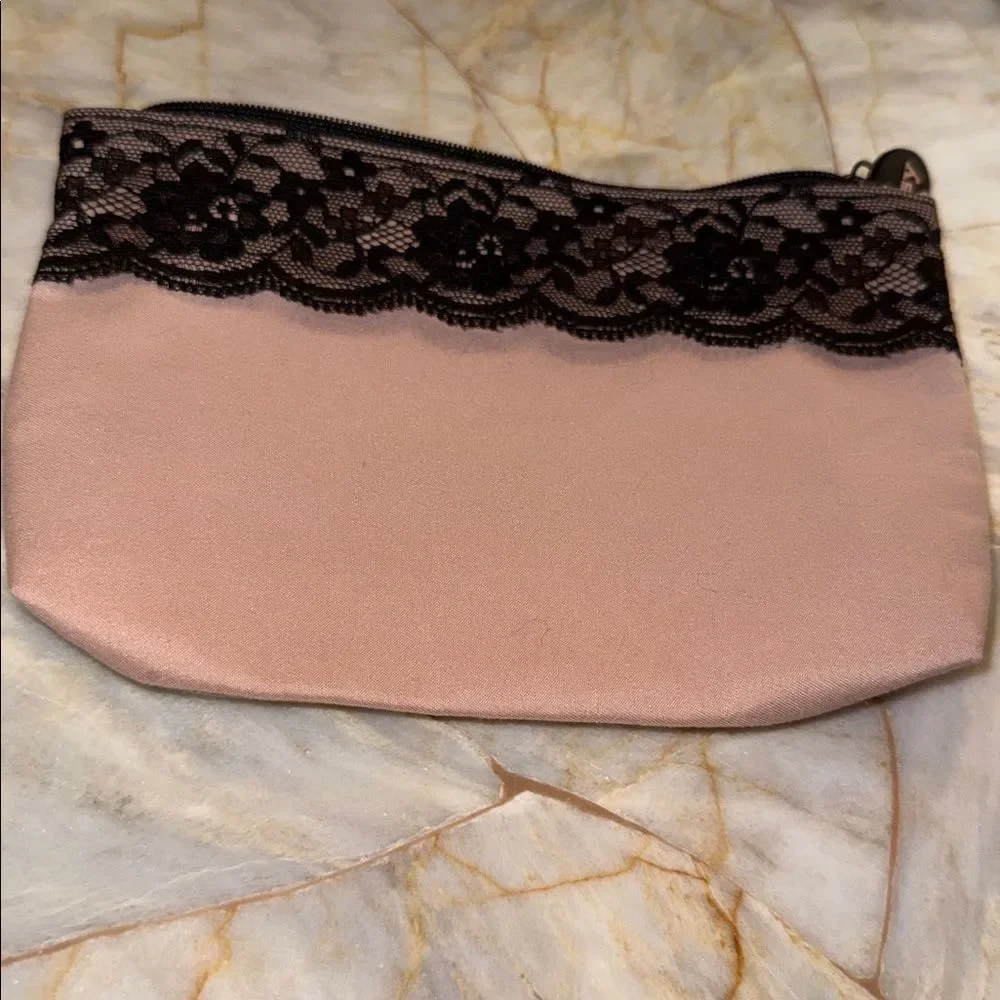 Elegant Lace Trimmed Clutch in Pink